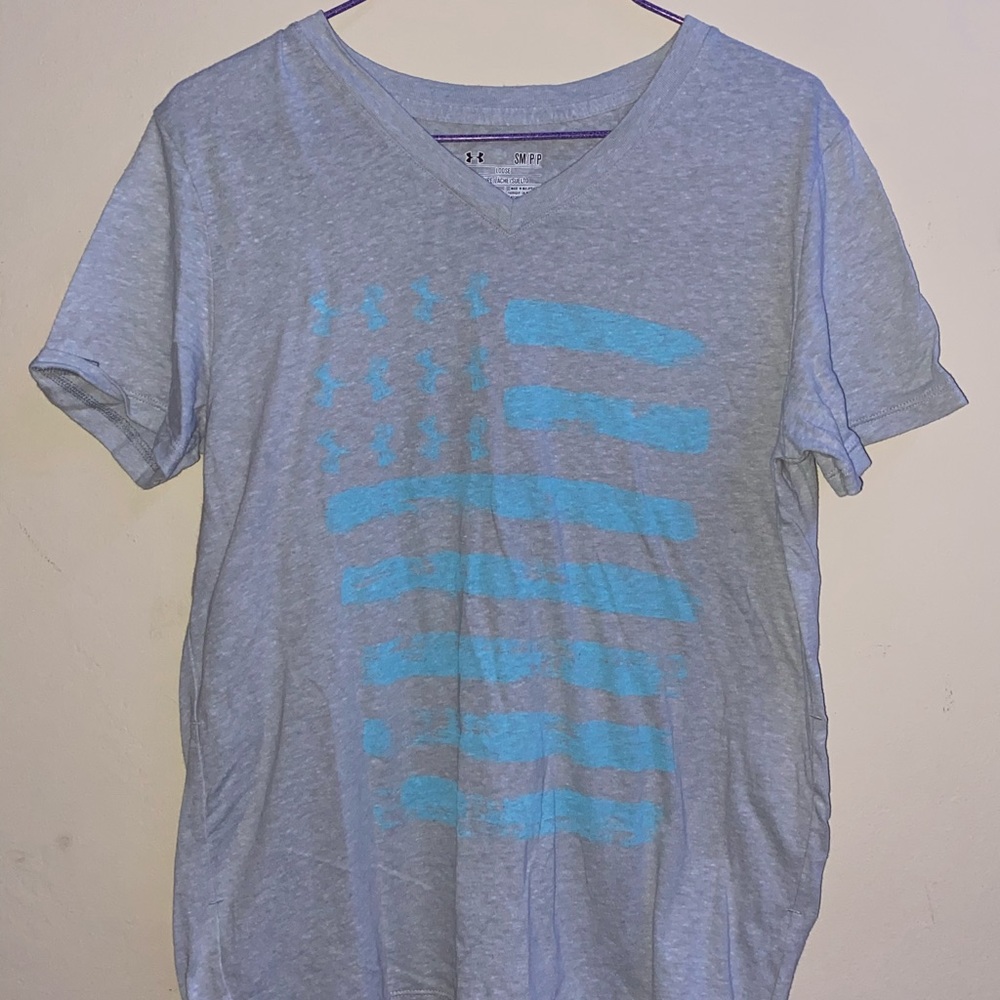 under armor flag tee